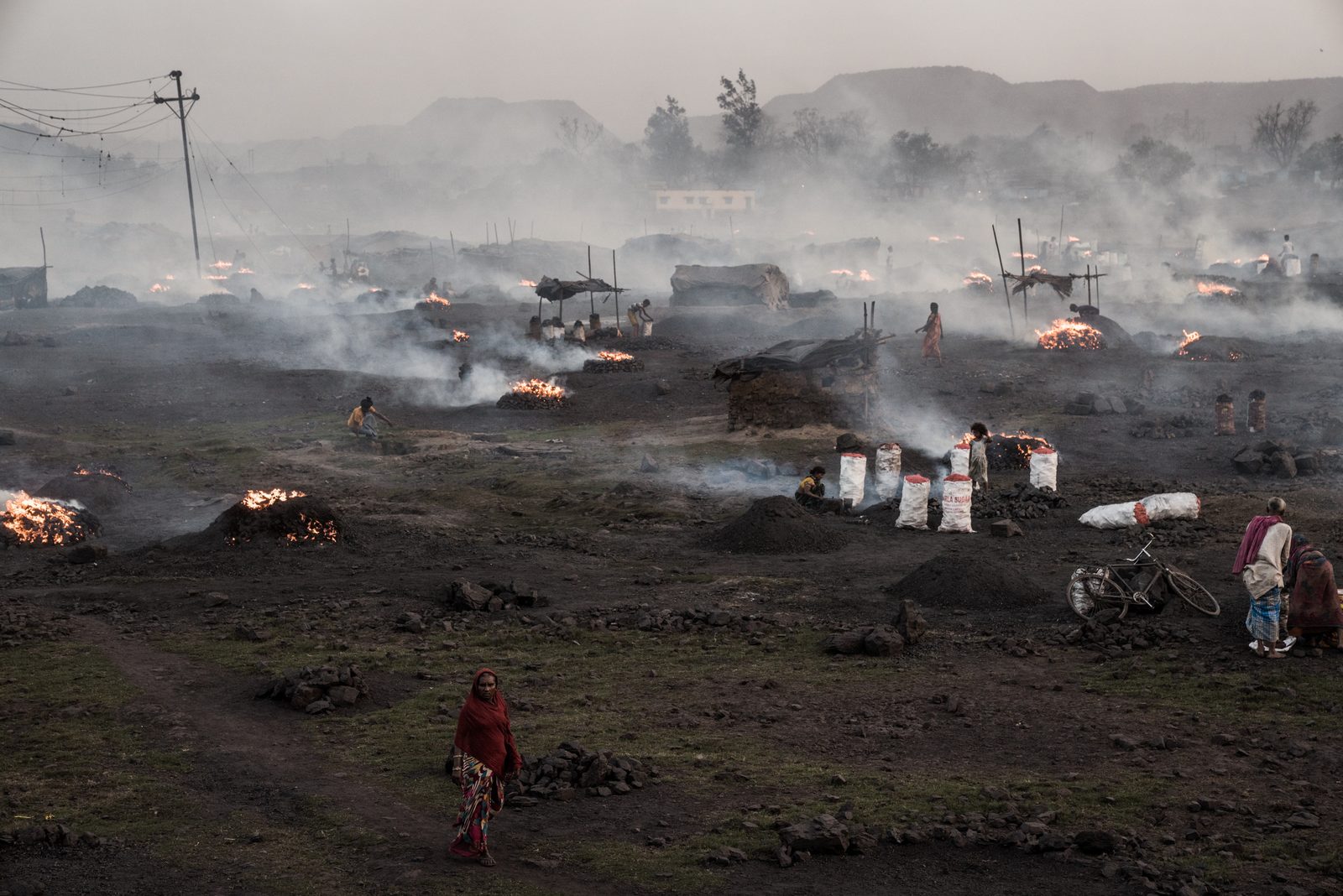 Charcoal production fields
