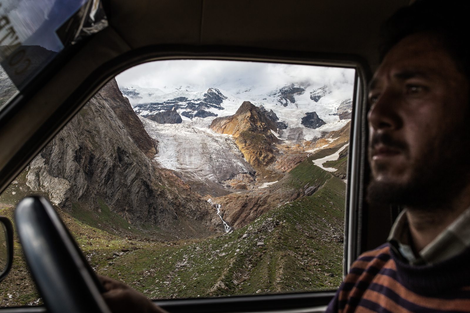 A retreating glacier in India's Zanskar Valley